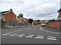 Church Road at the junction of Owlsmoor Road