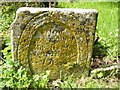 ST8718 : Old grave in St Mary's former churchyard, Compton Abbas by Becky Williamson