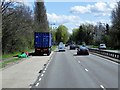 TQ0670 : Layby on Staines Bypass near Ashford by David Dixon