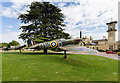 Spitfire and Hurricane outside Bentley Priory