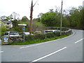 SH8729 : Snowdonia National Park car park at Pont y Pandy near Llanuwchllyn by Jeremy Bolwell