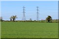 Electricity pylons near East Claydon