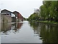 ST6072 : Canoeist passing anglers on the Feeder Canal by Christine Johnstone