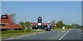 Restaurant and Esso filling station, A483, Ruabon