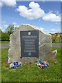 Memorial to Raymond Victor Steed beside the River Usk