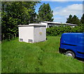 Electricity substation at the edge of Whitland Industrial Estate