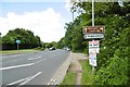 SZ1393 : Bournemouth, golf course road sign by Mike Faherty