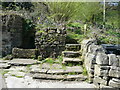 Steps on Sowerby Bridge FP81 at Green Head, Norland