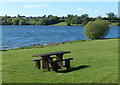 SP4770 : Picnic bench at Draycote Water by Mat Fascione