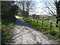 Approaching Meadow Cottages on a bridleway