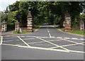 Queens Avenue entrance piers in Dorchester