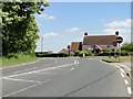 Sweeping bend in the road in The Street, Brantham