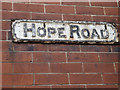 SE3033 : Hope Road sign by Geographer