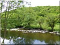 Weir on the Barle upstream from Dulverton