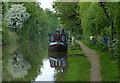 Narrowboat moored along the Oxford Canal