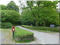 Postbox opposite the entrance of Arlington Court