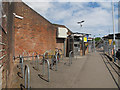 Egham station: cycle parking (down side)