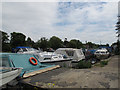 Boats moored at Runnymede