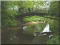 Iron bridge over the Lyvennet near Crossrigg Hall