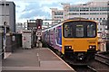 SJ8398 : Northern Rail Class 150, 150150, Salford Central railway station by El Pollock