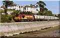 Dining Train passing Teignmouth Boat Yard