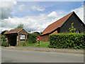 Ringshall Bus shelter, postbox and village hall