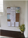 TM0980 : St.Remigius Church Notice Board by Geographer