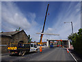 SD4663 : Bridge construction, Torrisholme Road by Ian Taylor