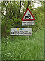 Bressingham Village Name sign