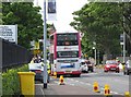 Belfast Metro bus at the Park and Ride terminus at Newcastle