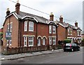 Edwardian houses in Alma Road, Romsey