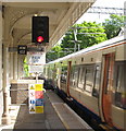 "Pan up", London Overground at Acton Central 