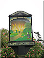 Bradfield Combust village sign (detail)