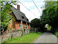 TL9262 : Red brick and thatch at High Rougham by Adrian S Pye