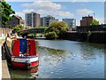 TQ3283 : Narrowboat Moored on the Regent's Canal by David Dixon