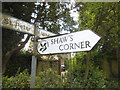 National Trust fingerpost to Shaw