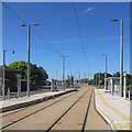 Meadows Embankment  tram stop almost complete