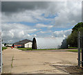 Old concreted road on the Brome Industrial Estate