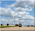 Vehicular traffic on the main runway at Eye airfield