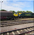 Freightliner locomotive and wagon viewed from Bristol Parkway railway station