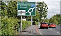 J3269 : Malone Roundabout sign, Belfast (June 2015) by Albert Bridge