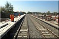 Bicester Village Station under construction