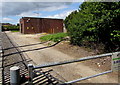 Brick building in the Yetminster electricity substation site