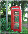 K6 telephone box in The Street, Brome Street