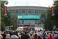 View down Olympic Way towards Wembley Stadium #2