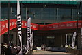 View of the ramps leading up to Wembley Stadium from Olympic Way