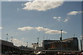 View of Brent Civic Centre and Wembley Arena from the car park on Engineer