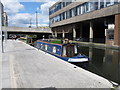 TQ2681 : The Arches, of Montgomery - narrowboat in Paddington Basin by David Hawgood