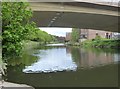 View upstream from below the New Elvet Bridge on the River Wear, Durham