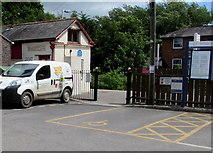 ST5910 : Yetminster railway station main entrance by Jaggery